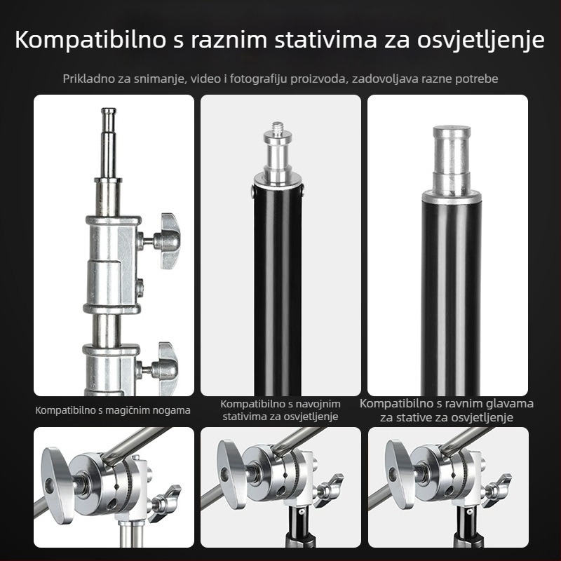 Magic Leg turntable – dodaci za okvir tipa C, nehrđajući čelik, kompatibilno s poprečnom šipkom, težina 0.65 kg, marka refutuna/ruifutu, model Magic Leg turntable