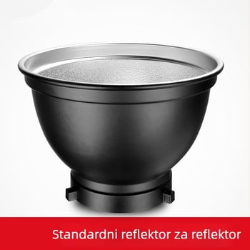 Studijska svjetiljka s 55° reflektorom, mreža s ćelijama, pozadinsko osvjetljenje, poklopac reflektora — aluminijska legura