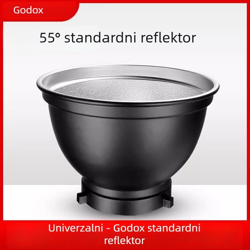 Studijska svjetiljka s 55° reflektorom, mreža s ćelijama, pozadinsko osvjetljenje, poklopac reflektora — aluminijska legura
