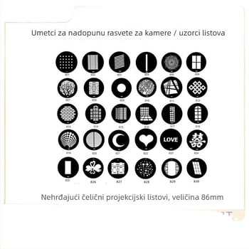 Spot fotografijska lampa s pločom za svetlo i sjenu, aluminijska legura, nosivost 2–5 kg
