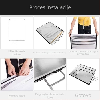 YIDA reflektirajuća oprema za uživo prijenos i snimanje – aluminijska legura, nosivost 2–5 kg