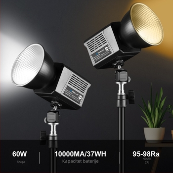 Puluz PU4119 Studijsko rasvjetno svjetlo - plastična konstrukcija, 1 kg, univerzalna kompatibilnost, COB rasvjeta za fotografiju