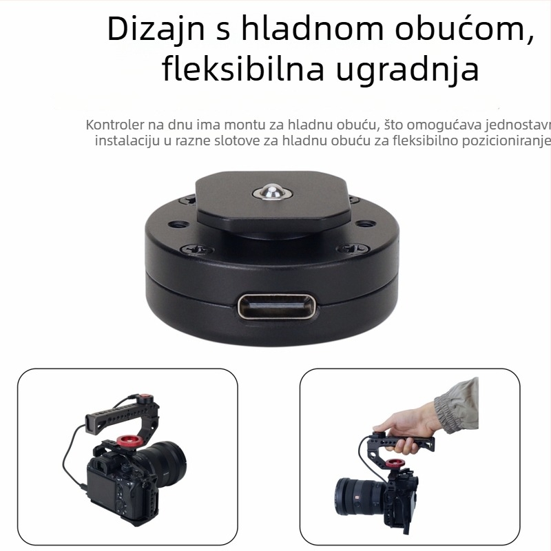 Kontroler za snimanje kamere, model D10, aluminijska legura, kompatibilan s kamerama, težina 16,5 g