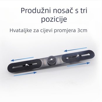 Set glava stativa od aluminijskog legura, nosivost 2–5 kg, kompatibilan sa stalkom za rasvjetu za prijenos uživo