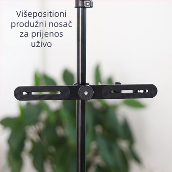 Set glava stativa od aluminijskog legura, nosivost 2–5 kg, kompatibilan sa stalkom za rasvjetu za prijenos uživo