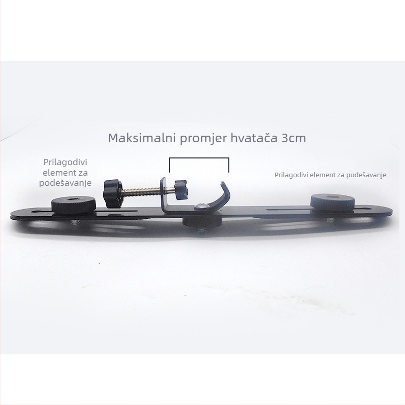 Set glava stativa od aluminijskog legura, nosivost 2–5 kg, kompatibilan sa stalkom za rasvjetu za prijenos uživo
