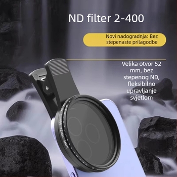 Polarizacijski filter za mobitele, s ultratransparentnim premazom za smanjenje odsjaja s vodne površine