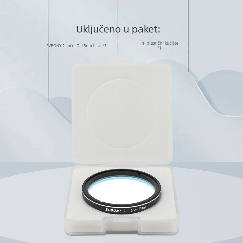 SVBONY SV227 Astronomski filter – H-Alpha / OIII / SII uski prijelazni filter, 5 nm širina pojasa, za promatranje dubokog svemira