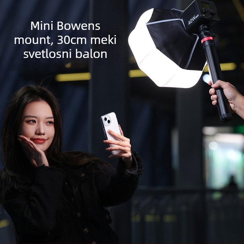 Uređaj za meku svjetlost za mini Baorong ručnu rasvjetu, materijal Nylon ABS/Oxford tkanina, težina 0,22 kg, nosivost do 2 kg