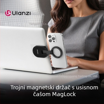 Ulanzi MA39 vakuumski nosač za mobitel s MagLock dvostrukim glavama za stolni prikaz i livestream