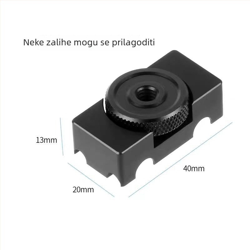 DSLR klip za kabel za Canon 5D III, 5D IV i 6D II - aluminijska legura, sigurno zaključavanje protiv vuče