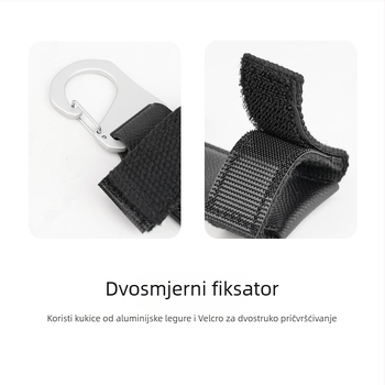 Happy Journey XPQ-2 Brza kopča za kameru za kaiš ruksaka — aluminijska legura + koža + najlon; nosivost 2–5 kg; težina 37 g