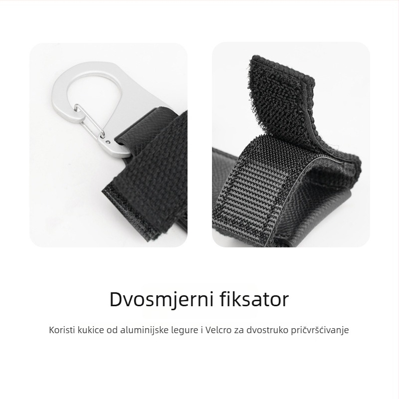 Happy Journey XPQ-2 Brza kopča za kameru za kaiš ruksaka — aluminijska legura + koža + najlon; nosivost 2–5 kg; težina 37 g