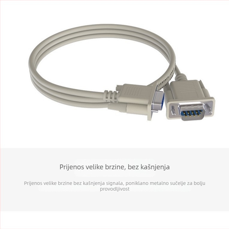 DB9 RS232 serijski kabel, 9-pin, muški–ženski, kabel za prijenos podataka