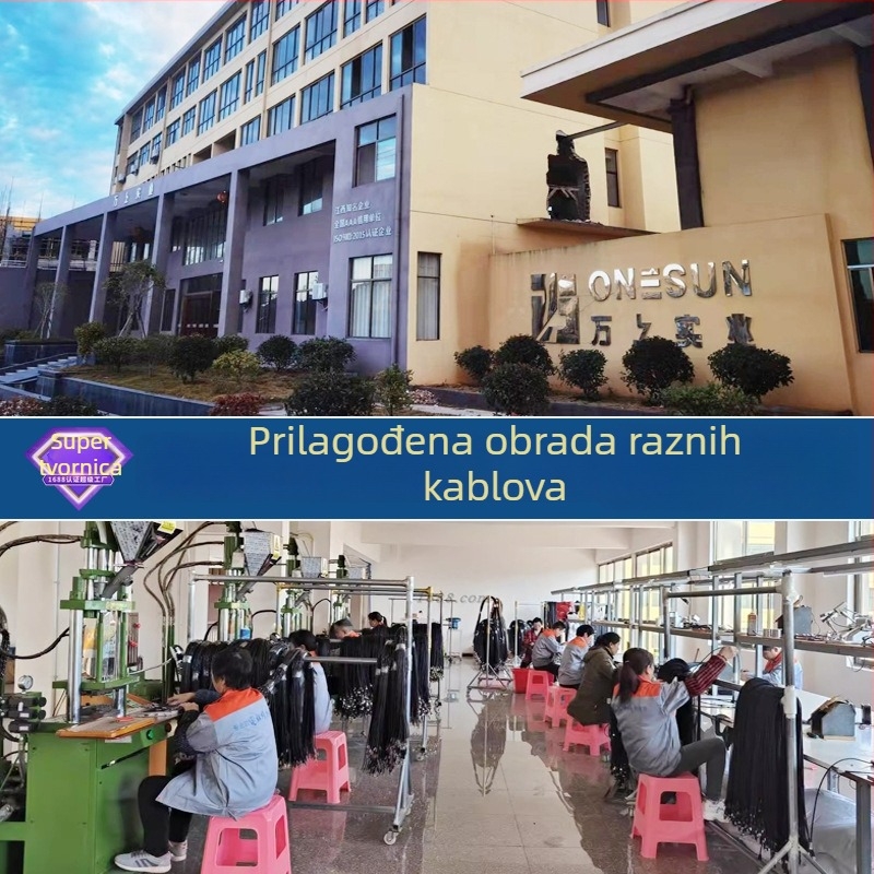 VGA kabel za stolna računala i zaslone, niklani konektori, optičko vlakno
