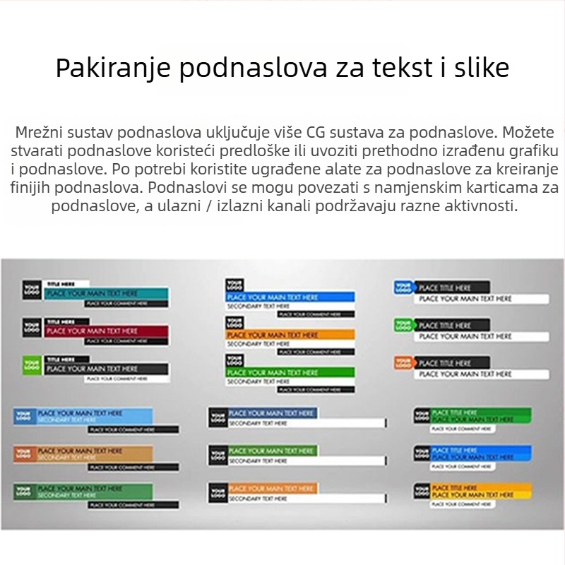 Sve-u-jednom uređaj za snimanje i prijenos uživo s inteligentnim ključenjem u sustavu Vmix, nosivost do 10 kg