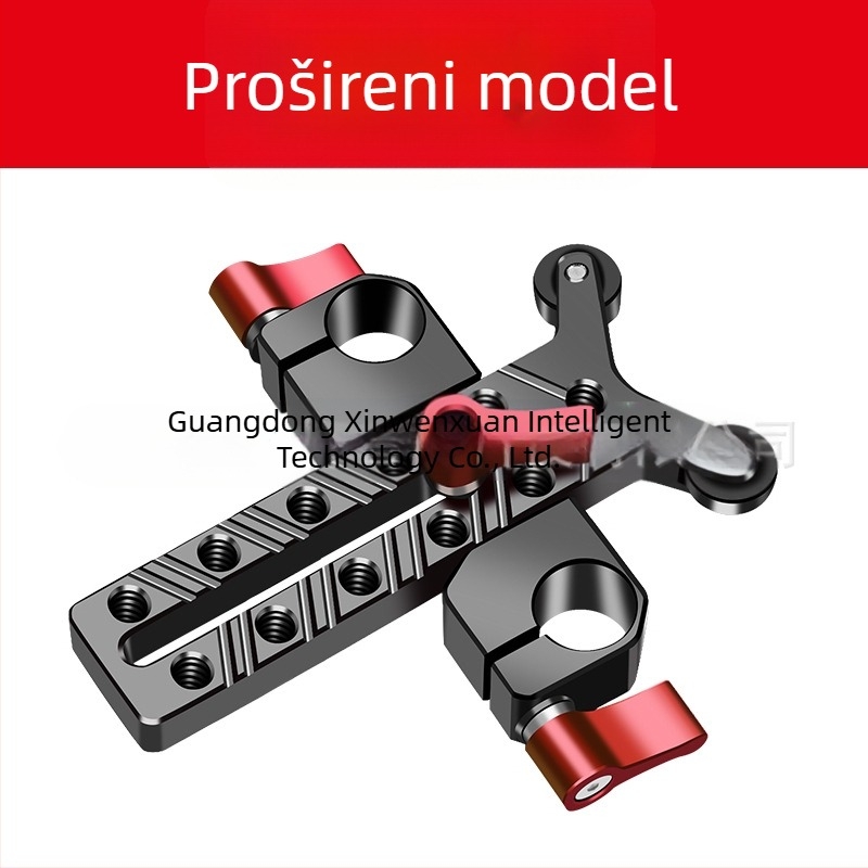 Držač objektiva za teleobjektiv s 15 mm cijevnom stezaljkom i pan/tilt bazom – Model 8170, aluminijska legura, 118 g