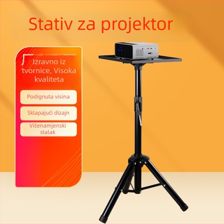 Hengyi Prenosni podni stalak za projektor – Izvlačni trokutasti držač, podesiva visina