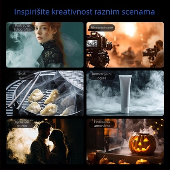 Taixun TELESIN C40 Prijenosna ručna mašina za maglu za film i TV, magla od suhog leda, plastično kućište, 276 g, maksimalno opterećenje 2 kg