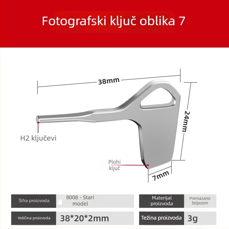 Držač za kameru Xinwenxuan 8008, aluminijska legura, nosivost do 2 kg