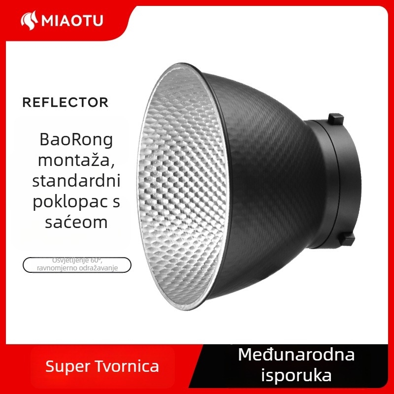Pribor za rasvjetu za fotografiju — standardni bajonetni poklop, aluminijska legura, univerzalna kompatibilnost za snimanje, maksimalno opterećenje 2 kg, težina 0,5 kg