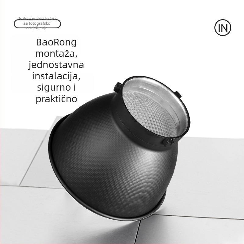 Pribor za rasvjetu za fotografiju — standardni bajonetni poklop, aluminijska legura, univerzalna kompatibilnost za snimanje, maksimalno opterećenje 2 kg, težina 0,5 kg