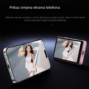 Selfie monitor P4 – stražnji magnetski selfie zaslon, kompatibilan sa 99% telefona, težina 0.0884