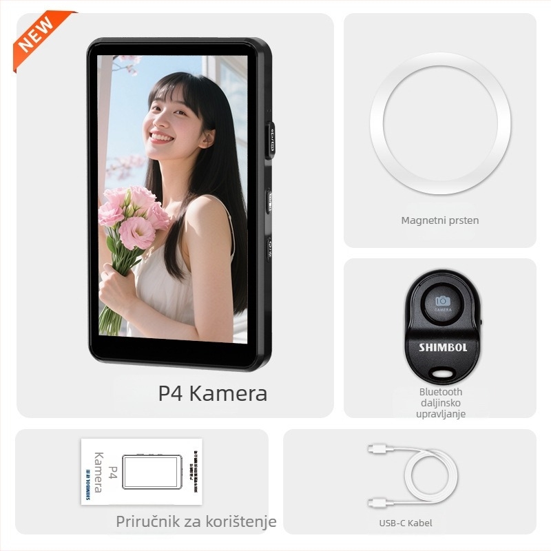 Selfie monitor P4 – stražnji magnetski selfie zaslon, kompatibilan sa 99% telefona, težina 0.0884