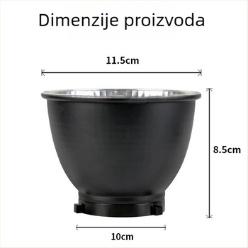 Dodatna oprema za osvjetljenje: abažur za Baorong bajonet LED lampu s COB reflektorom, metalni, mini reflektor