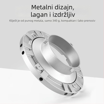 Metalni držač za studijsko svjetlo i softbox, aluminijska legura