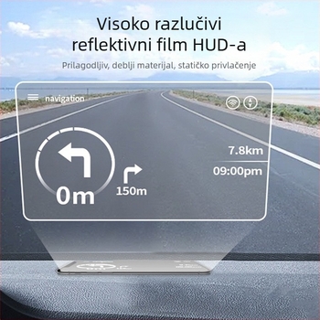Privacy Guard PET HUD reflektirajući film, navigacijski zaslon, univerzalna kompatibilnost