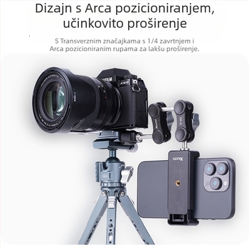 Adapter baze za brzo oslobađanje od aluminijske legure CQ-2 – za mobilne telefone, bezzrcalne kamere i DSLR, nosivost 2–5 kg