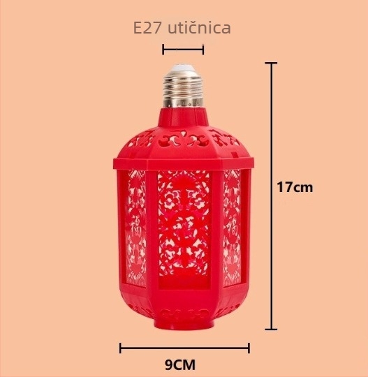 Lampa Sreće – LED s E27, 600 lm, 220V, IP20, PP kućište, vjenčana dekoracija