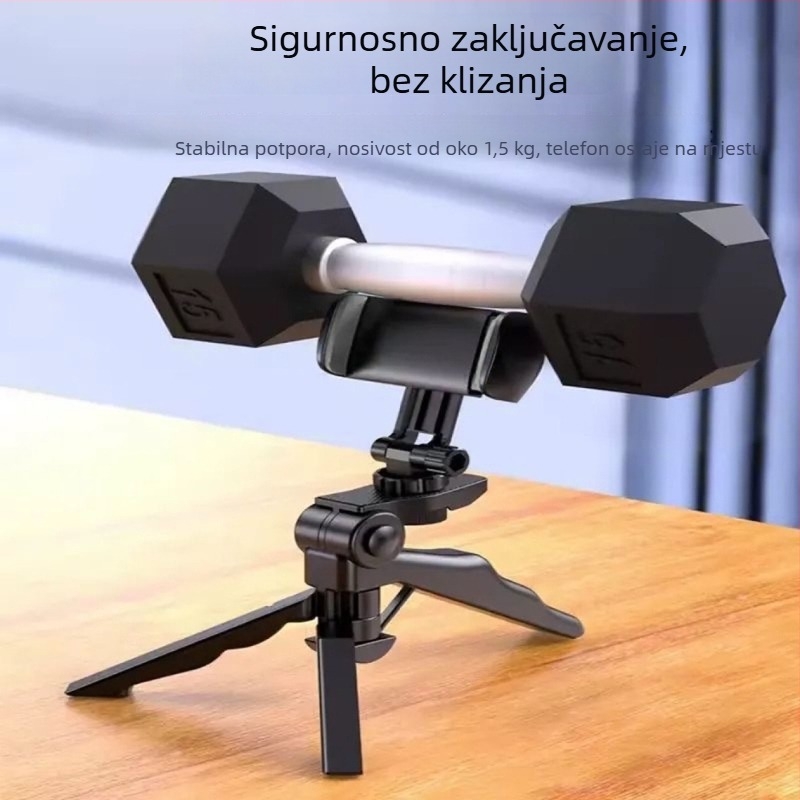 Prijenosni držač za telefon s teleskopskim stolnim stativom — projekcijski nosač, plastika, jednostavan stil