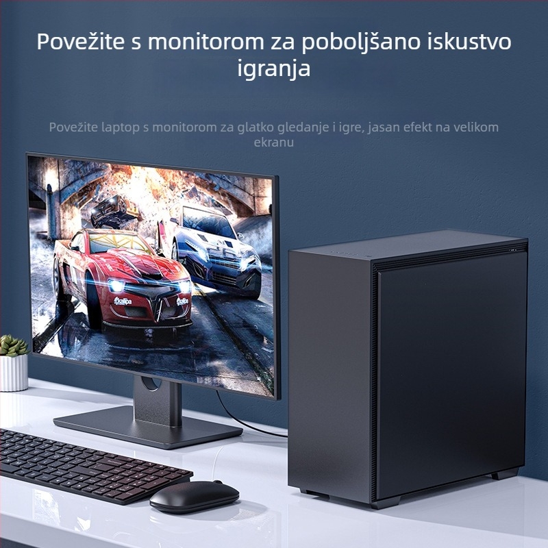 MiniDP na DP kabel, 8K podrška, bakar bez kisika, zlatno premazani konektori, duljina 1,5–3 m