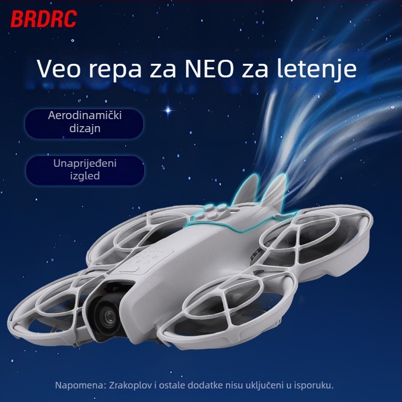 Brdrc NEO025 – Zaštitni nosač baterije za DJI NEO, otpornost na padanje i otpuštanje, zaštita stražnjeg krila za zamjenu baterije