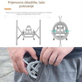 Brdrc Sklopive podizne noge za DJI Mini 3 Pro – ABS zaštitna nosač za stativ, model Ewb9647