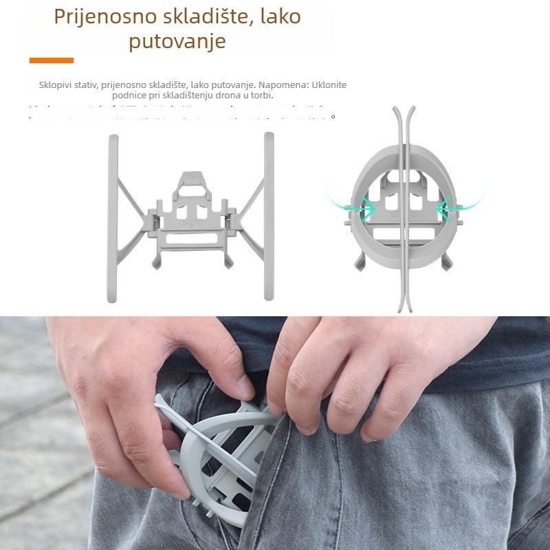 Brdrc Sklopive podizne noge za DJI Mini 3 Pro – ABS zaštitna nosač za stativ, model Ewb9647