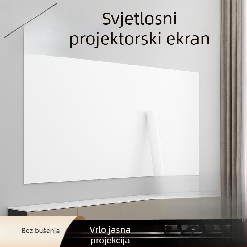 Samoljepljiva projekcijska tapeta za kućni projektor, zidna površina pogodna za bijelu ploču