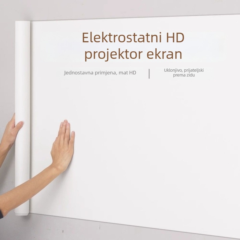 Samoljepljiva projekcijska tapeta za kućni projektor, zidna površina pogodna za bijelu ploču
