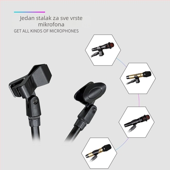 YAFLT YR-103 Držač projektora za livestream, teleskopski tripod, karaoke mikrofon, stoni zvučnik, prijenosni audio dodatak