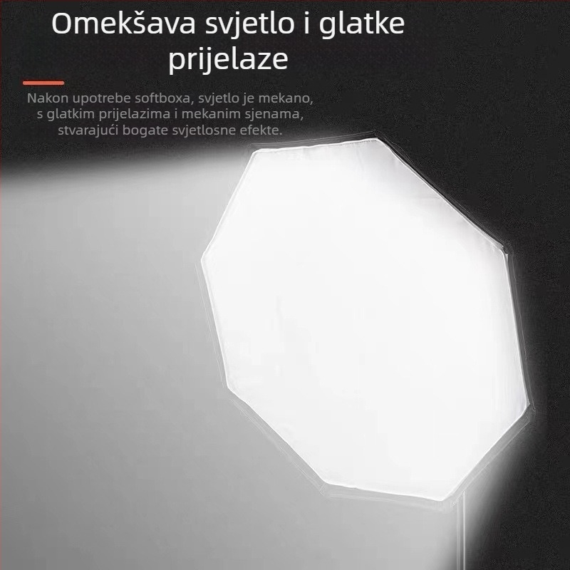Yingzheng uređaj za mekano svjetlo (Model 1-116) za fotografiju i livestream – plastika