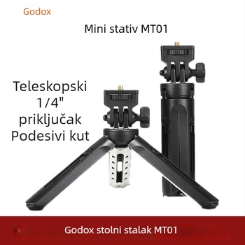 God Cow MT01 Mini stativ s LED svjetlom za DSLR i mirrorless kamere, od ugljičnih vlakana