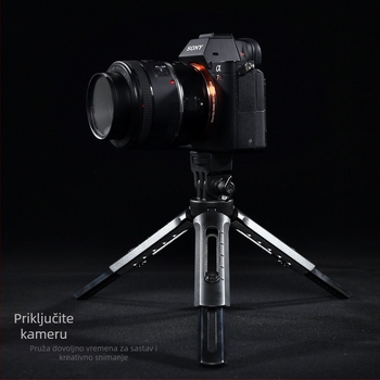 God Cow MT01 Mini stativ s LED svjetlom za DSLR i mirrorless kamere, od ugljičnih vlakana