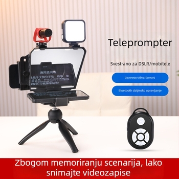 Kamerni teleprompter — prenosni za intervjue i snimanje na lokaciji, aluminijska legura