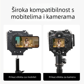 Kamerni teleprompter — prenosni za intervjue i snimanje na lokaciji, aluminijska legura