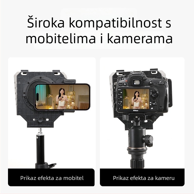 Kamerni teleprompter — prenosni za intervjue i snimanje na lokaciji, aluminijska legura