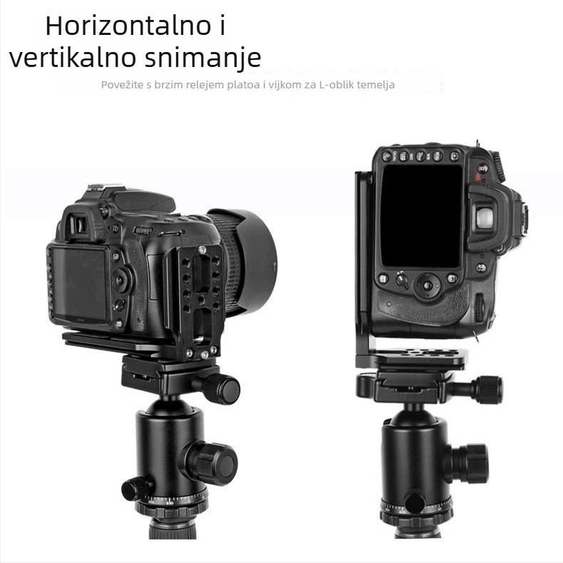L-oblik vertikalna brza ploča za DJI Ronin RSC2/RS2 i Zhiyun Weebill – aluminijska legura, 200 g, nosivost 6–10 kg