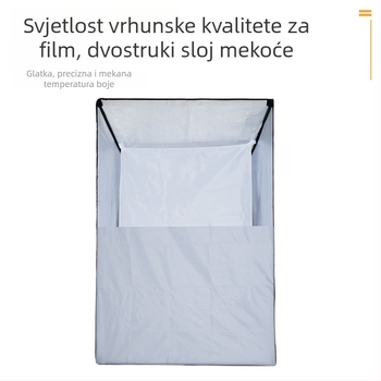 Četverostrani softbox s Bowens nosačem za fotografsku lampu, od reflektirajućeg fleksibilnog platna, nosivost do 2 kg