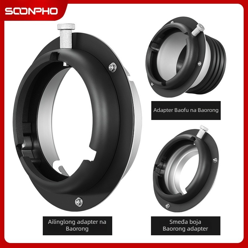 Bajonetni adapter za studijsko svjetlo za Softbox, aluminijeva legura, bajonet konverter, nosač fotografskog svjetla